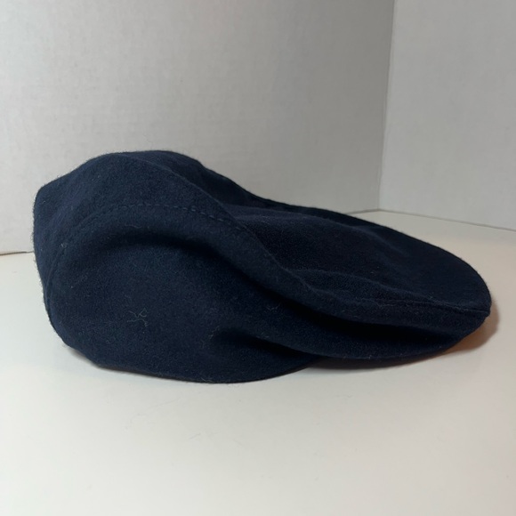 Vintage 1980’s Pendleton Navy Blue Newsboy Cap with Snap Down Brim - Picture 4 of 10